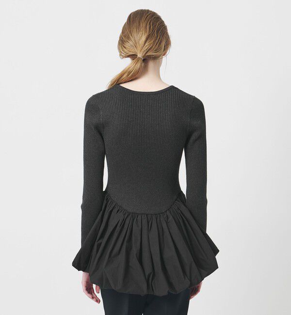 AEWEN MATOPH「＜AEWEN MATOPH＞バルーンコンビ 二ットプルオーバー ‐ ウォッシャブル ‐」|ニット・セーター|