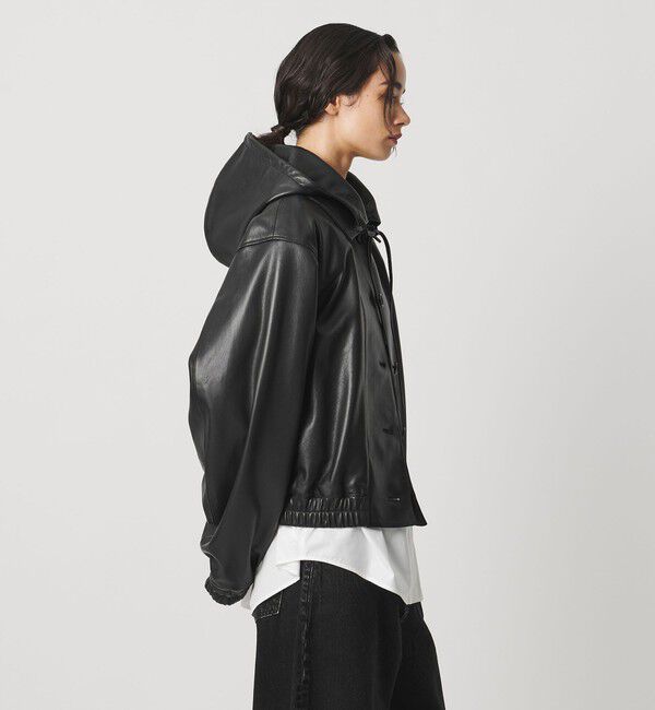 AEWEN MATOPH「＜AEWEN MATOPH＞フードラムレザーブルゾン ‐2WAY‐」|その他|