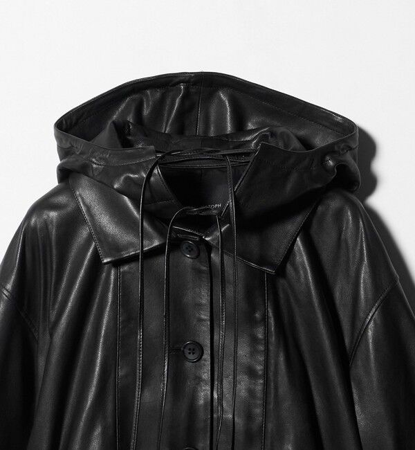 AEWEN MATOPH「＜AEWEN MATOPH＞フードラムレザーブルゾン ‐2WAY‐」|その他|