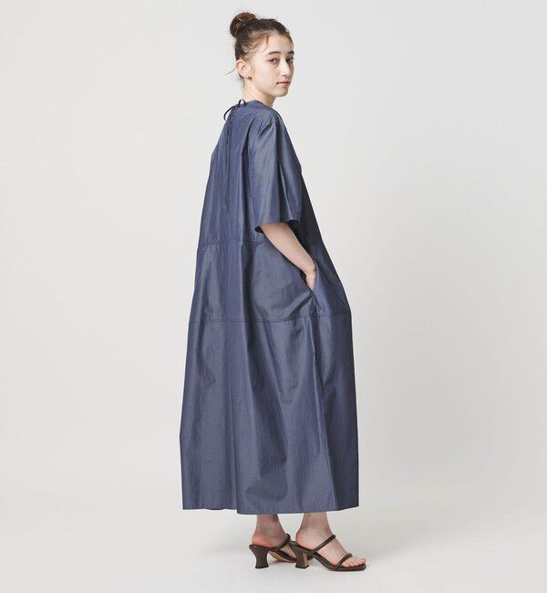 UNITED ARROWS「デニムライク ブライトローン ワンピース ‐ウォッシャブル‐」|ワンピース|COBALT