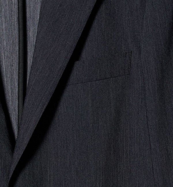 UNITED ARROWS「デニムライク シングル ２ボタン テーラード ジャケット UA COZY　ウォッシャブル　ヨコストレッチ　防しわ」|テーラードジャケット|