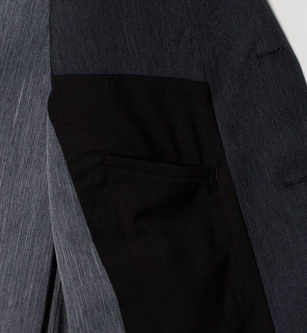 UNITED ARROWS「デニムライク シングル ２ボタン テーラード ジャケット UA COZY　ウォッシャブル　ヨコストレッチ　防しわ」|テーラードジャケット|