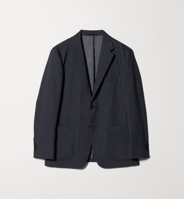 UNITED ARROWS「デニムライク シングル ２ボタン テーラード ジャケット UA COZY　ウォッシャブル　ヨコストレッチ　防しわ」|テーラードジャケット|