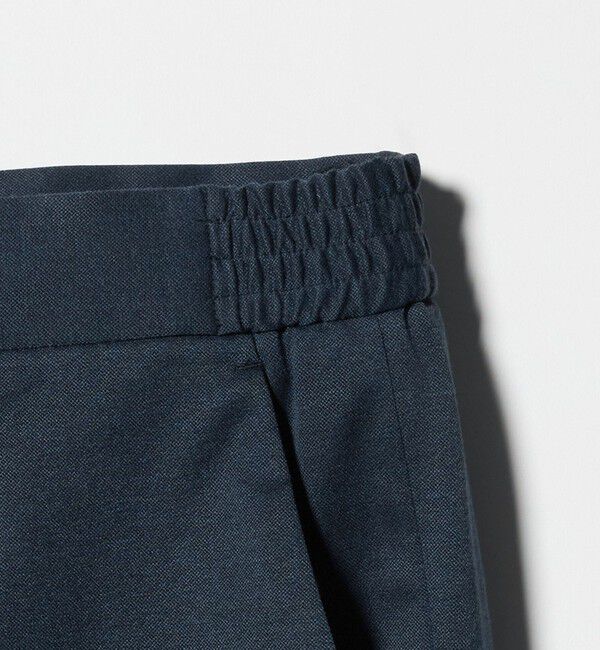 UNITED ARROWS「ジャージー スリムテーパード サイドシャーリング 1プリーツ スラックス」|スラックス|