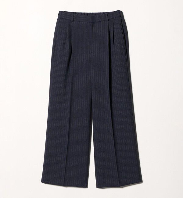 UNITED ARROWS「Spiree ストライプ ワイドパンツ ‐ウォッシャブル‐」|スラックス|