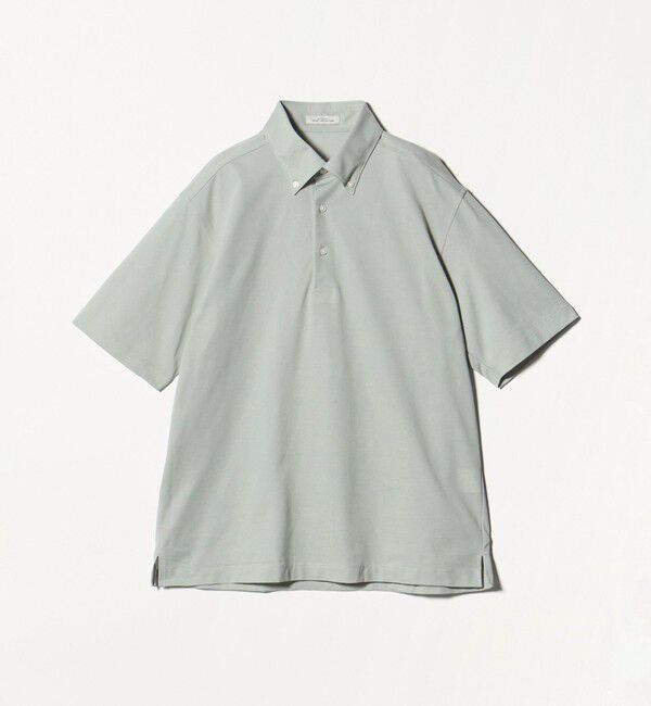 UNITED ARROWS green label relaxing「DUADRY clean バーズアイ ボタンダウン ビズポロ ポロシャツ -吸水速乾・抗菌-」|ポロシャツ|LIME