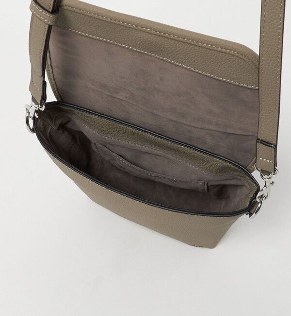 UNITED ARROWS green label relaxing「シボ レザーライク フラップ ショルダーバッグ」|ショルダー・メッセンジャー|