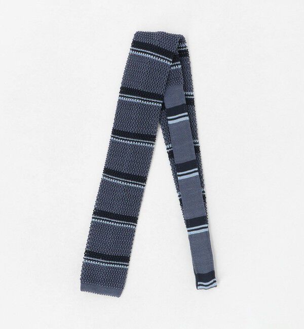 UNITED ARROWS green label relaxing「＜Bleck＞6.5cm ニット ボーダー ネクタイ」|ネクタイ・蝶ネクタイ|NAVY