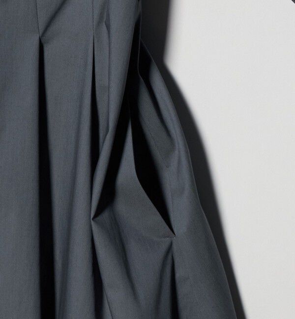 UNITED ARROWS green label relaxing「シャツ襟 フィット＆フレア タック 5分袖 ワンピース」|ワンピース|