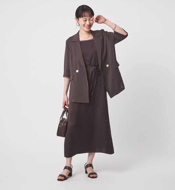 UNITED ARROWS green label relaxing「ライトサテン キャミソール ワンピース」|ワンピース|