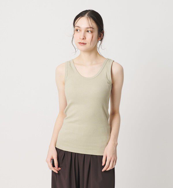 BEAUTY&YOUTH UNITED ARROWS「コットンブレンド テレコ タンクトップ」|タンクトップ|LIME
