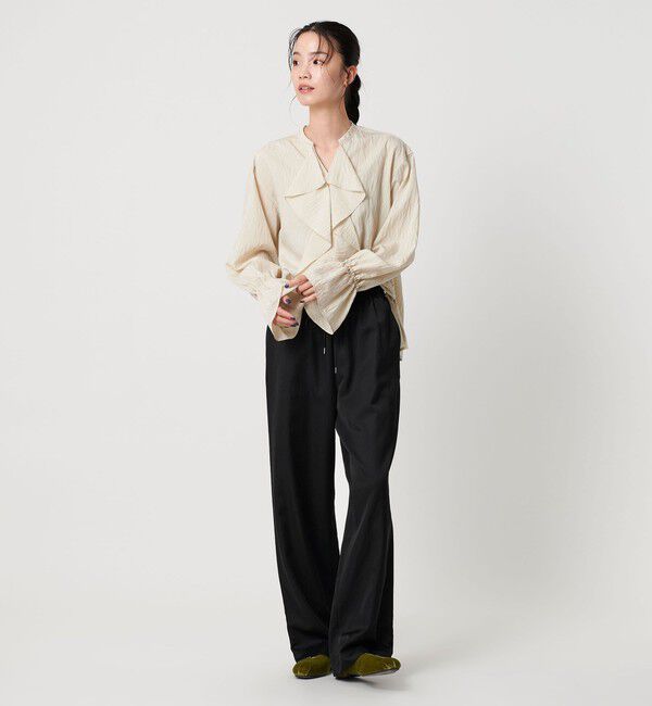 BEAUTY&YOUTH UNITED ARROWS「コットンレーヨンサテン ドローストワイドパンツ」|その他|