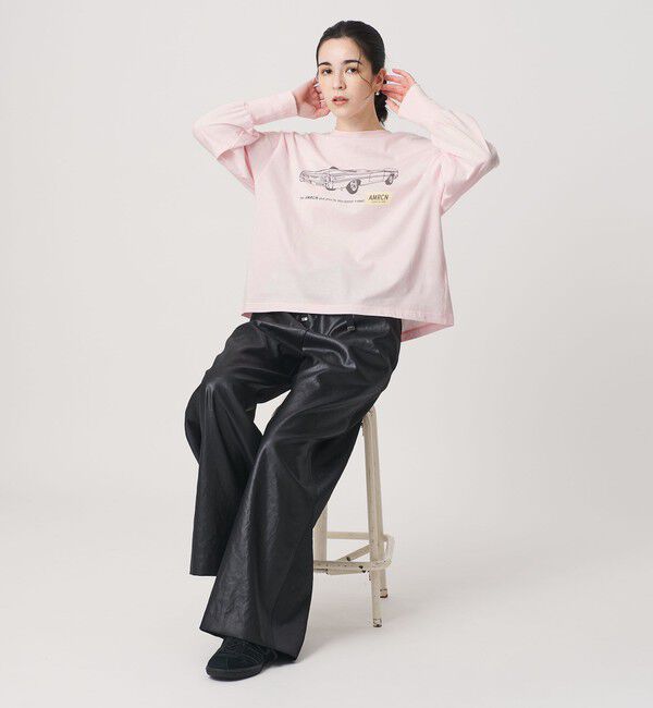 BEAUTY&YOUTH UNITED ARROWS「【WEB限定/別注】＜Americana＞プリント ロングスリーブTシャツ」|Tシャツ・カットソー|