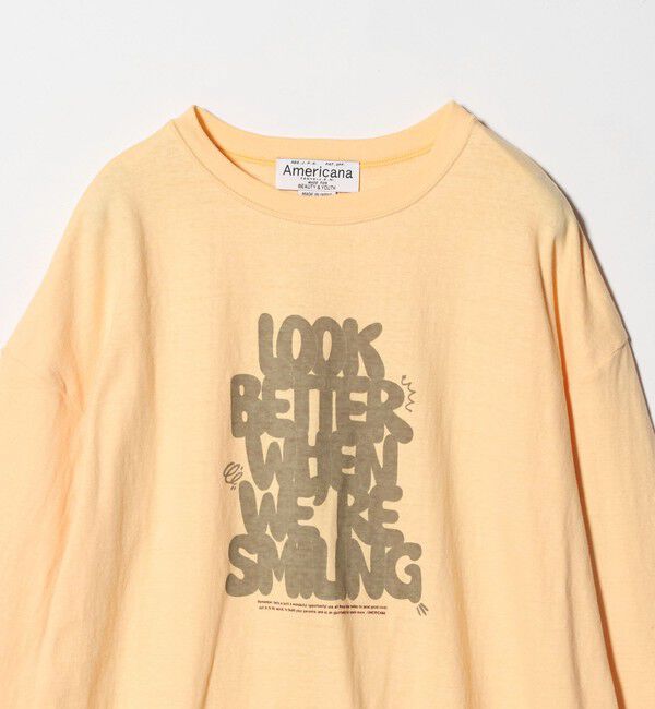 BEAUTY&YOUTH UNITED ARROWS「【別注】＜Americana＞プリント ロングスリーブTシャツ」|Tシャツ・カットソー|