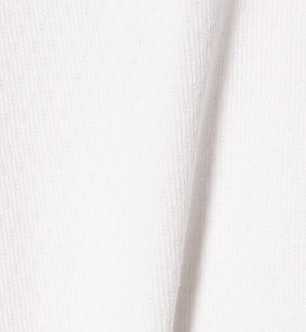 STEVEN ALAN「＜Steven Alan＞ドット リブ フリル プルオーバー」|Tシャツ・カットソー|