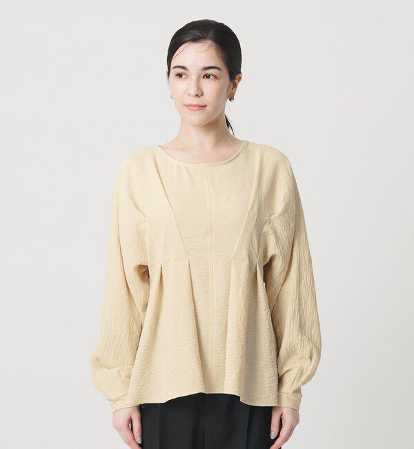 BEAUTY&YOUTH UNITED ARROWS「【WEB限定】ウエストタック ペプラムプルオーバー ウォッシャブル」|Tシャツ・カットソー|