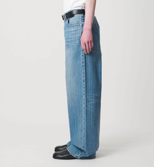 MONKEY TIME「ドビー ストライプ デニム バギー パンツ」|チノ|