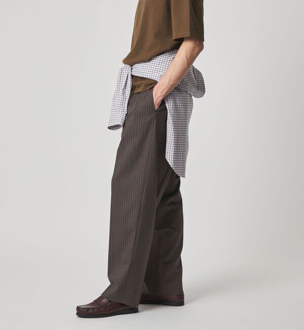 STEVEN ALAN「＜Steven Alan＞ ウール トロピカル インツープリーツ ドレス トラウザーズ」|スラックス|