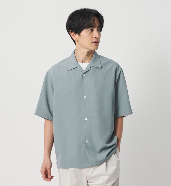 BEAUTY&YOUTH UNITED ARROWS「シルキータッチ ナロー オープンカラー シャツ FORM型」|シャツ・ブラウス|