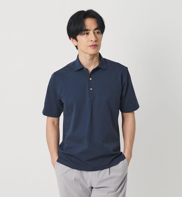 BEAUTY&YOUTH UNITED ARROWS「クール ハイゲージ モクロディ ポロシャツ 接触冷感 抗菌防臭」|Tシャツ・カットソー|