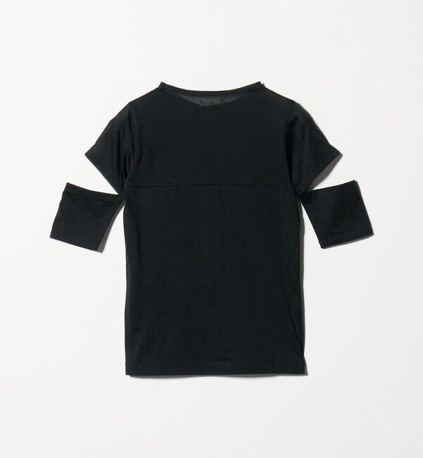 BEAUTY&YOUTH UNITED ARROWS「＜ONIT＞シアー スリット クルーネック ショートスリーブ Tシャツ」|Tシャツ・カットソー|