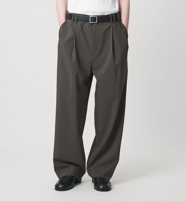 MONKEY TIME「RENU TROシリーズ 2P ワイド パンツ -セットアップ対応-」|チノ|