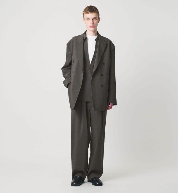 MONKEY TIME「RENU TROシリーズ 2P ワイド パンツ -セットアップ対応-」|チノ|