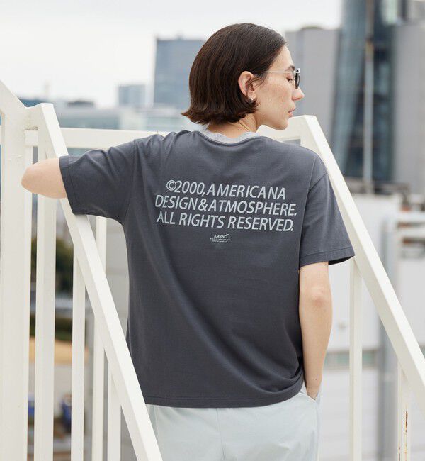BEAUTY&YOUTH UNITED ARROWS「【WEB限定/別注】＜Americana＞リンガーTシャツ」|Tシャツ・カットソー|BLACK