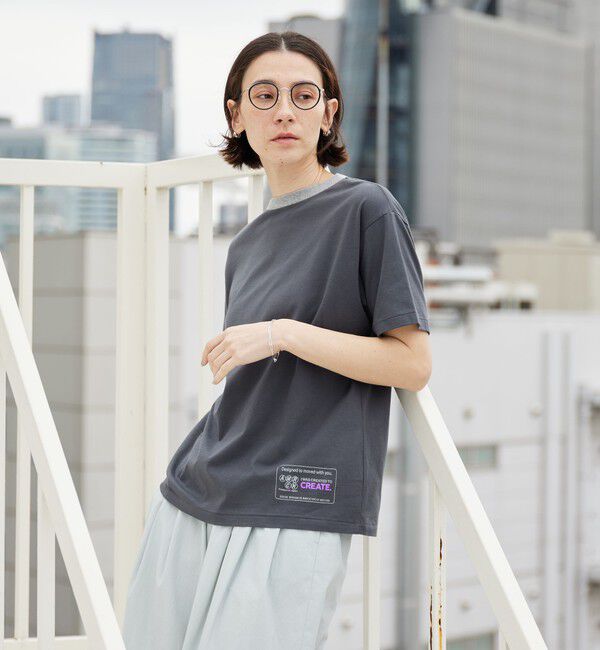 BEAUTY&YOUTH UNITED ARROWS「【WEB限定/別注】＜Americana＞リンガーTシャツ」|Tシャツ・カットソー|