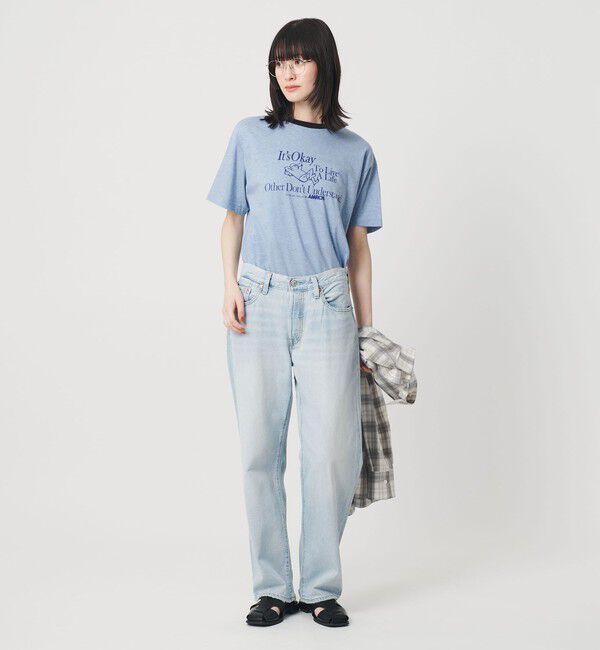 BEAUTY&YOUTH UNITED ARROWS「【WEB限定/別注】＜Americana＞リンガーTシャツ」|Tシャツ・カットソー|