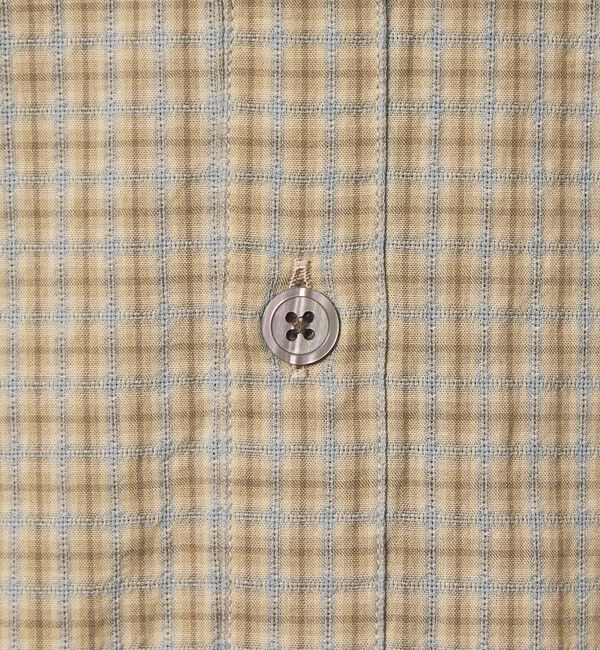 STEVEN ALAN「＜Steven Alan＞ ドビー チェック リバースシーム ショートスリーブ シャツ」|シャツ・ブラウス|