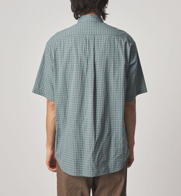 STEVEN ALAN「＜Steven Alan＞ ドビー チェック リバースシーム ショートスリーブ シャツ」|シャツ・ブラウス|