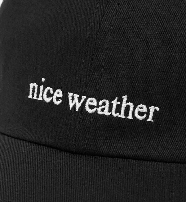 NICE WEATHER「＜NICE WEATHER＞オリジナルロゴ キャップ 2」|キャップ・キャスケット|