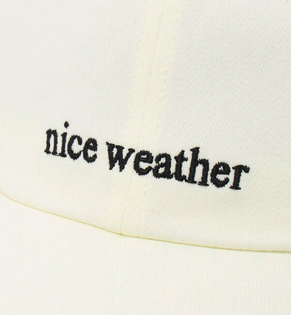 NICE WEATHER「＜NICE WEATHER＞オリジナルロゴ キャップ 2」|キャップ・キャスケット|