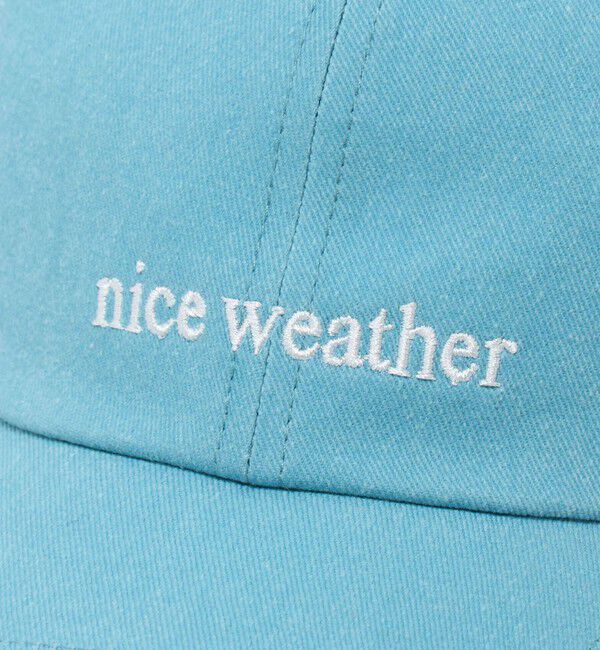 NICE WEATHER「＜NICE WEATHER＞オリジナルロゴ キャップ 2」|キャップ・キャスケット|