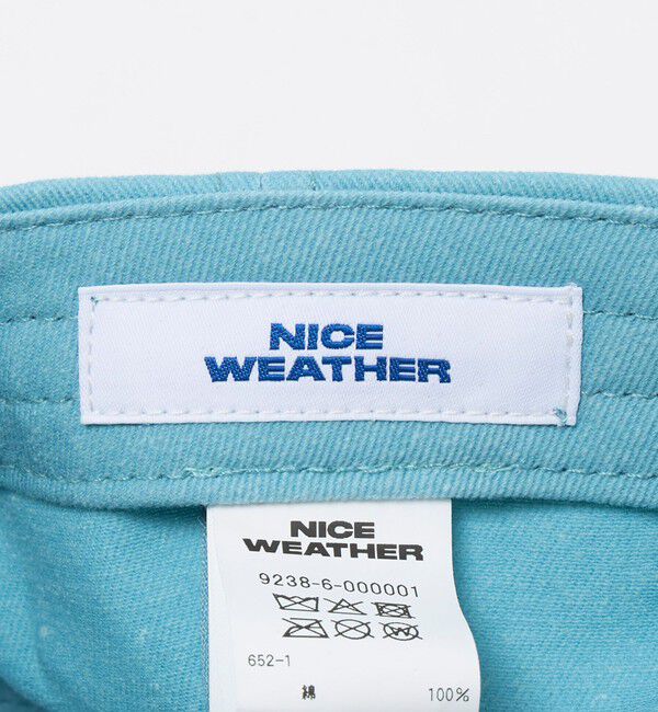 NICE WEATHER「＜NICE WEATHER＞オリジナルロゴ キャップ 2」|キャップ・キャスケット|