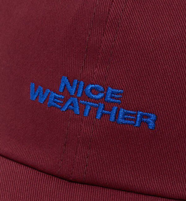 NICE WEATHER「＜NICE WEATHER＞ロゴ キャップ」|キャップ・キャスケット|
