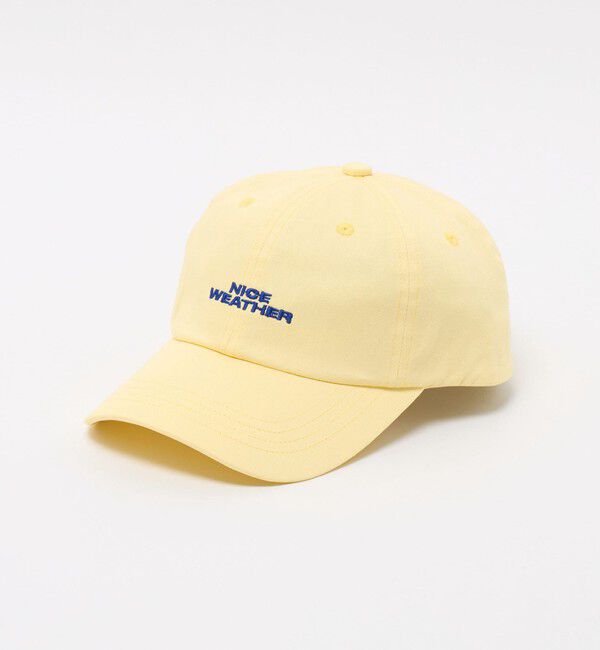 NICE WEATHER「＜NICE WEATHER＞ロゴ キャップ」|キャップ・キャスケット|CREAM