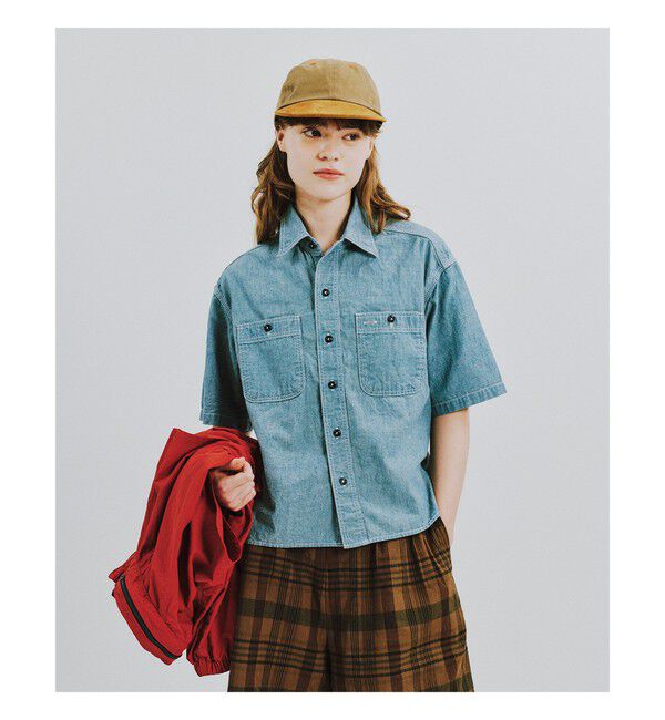 BEAMSBOY「シャンブレー ショートスリーブ」|シャツ・ブラウス|INDIGO