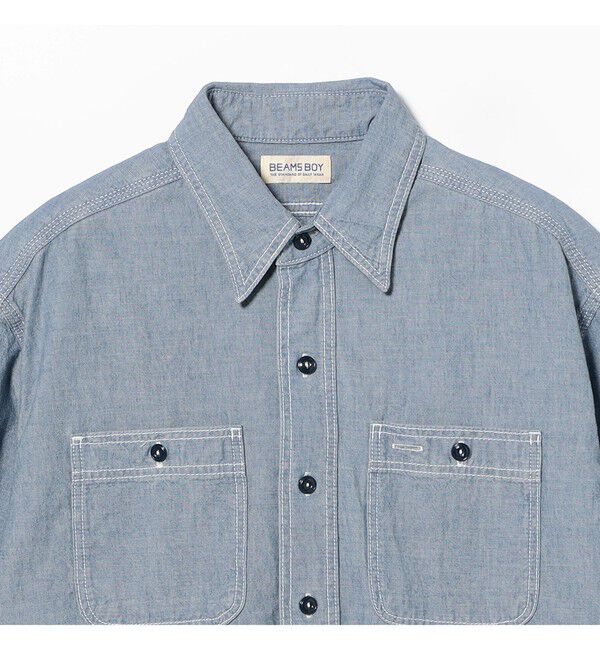 BEAMSBOY「シャンブレー ショートスリーブ」|シャツ・ブラウス|