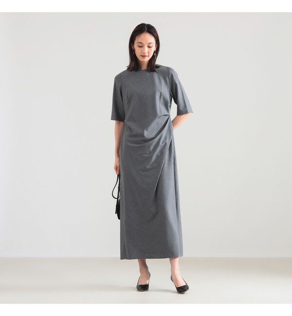 Demi-Luxe BEAMS 「アシンメトリー タック バイアス ワンピース」|ワンピース|STRIPE