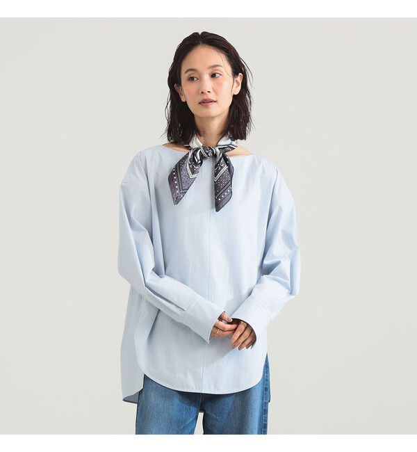 Demi-Luxe BEAMS 「ボートネック シャツ」|シャツ・ブラウス|SAX