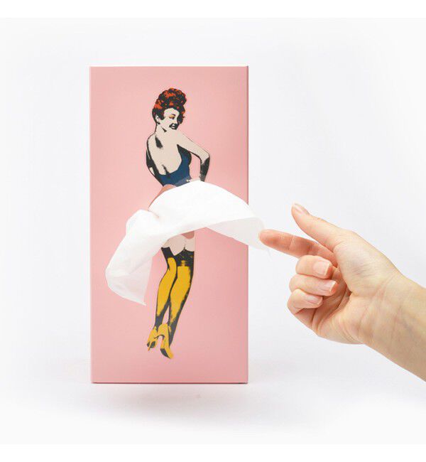 BEAMS「SPEXTRUM / Tissue UP Girl ティッシュ ケース」|その他|PINK