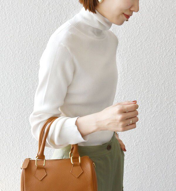 SHIPS any「SHIPS any:〈手洗い可能〉デリケート リブ タートルネック ニット プルオーバー」|ニット・セーター|