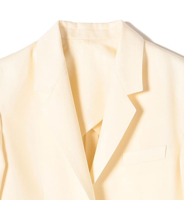 SHIPS for women「SHIPS Primary Navy Label:シングル ジャケット（WHITE）」|テーラードジャケット|