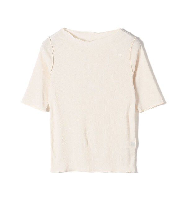 SHIPS for women「〈手洗い可能〉ドライテレコ ボートネック 5分袖 カットソー」|Tシャツ・カットソー|