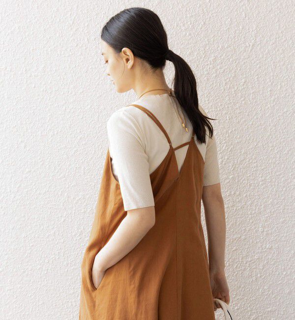 SHIPS for women「〈手洗い可能〉ドライテレコ ボートネック 5分袖 カットソー」|Tシャツ・カットソー|