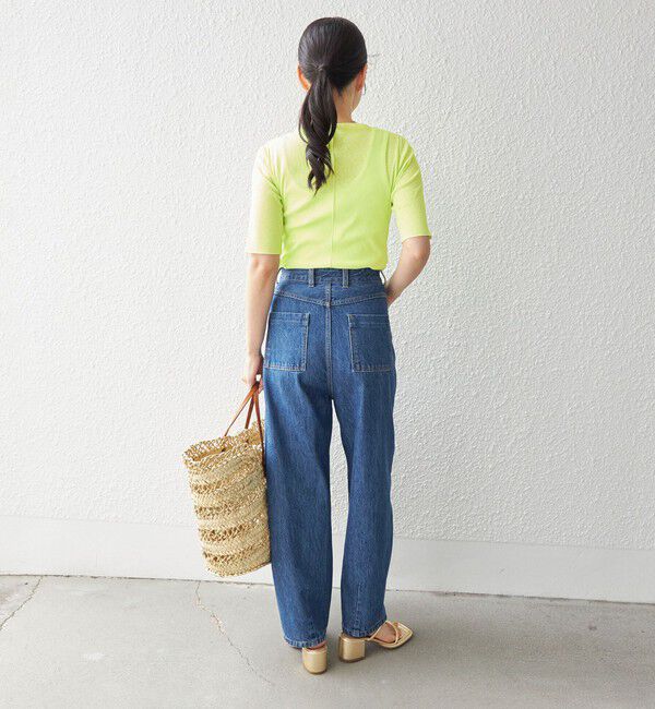 SHIPS for women「〈手洗い可能〉ドライテレコ ボートネック 5分袖 カットソー」|Tシャツ・カットソー|