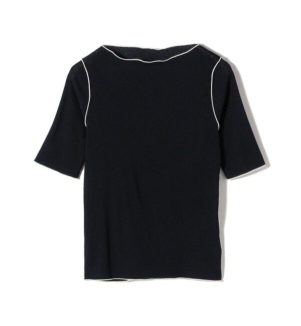 SHIPS for women「〈手洗い可能〉ドライテレコ ボートネック 5分袖 カットソー」|Tシャツ・カットソー|