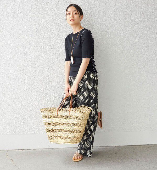 SHIPS for women「〈手洗い可能〉ドライテレコ ボートネック 5分袖 カットソー」|Tシャツ・カットソー|